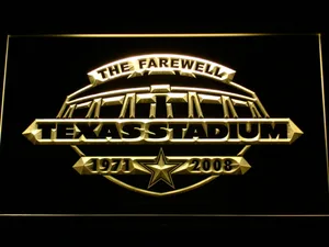Dallas Cowboys Texas Stadium The Farewell LED Neon Sign - Legacy Edition