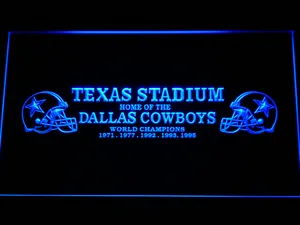 Dallas Cowboys Texas Stadium World Champions LED Neon Sign - Legacy Edition