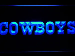 Dallas Cowboys Text LED Neon Sign