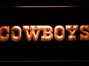 Dallas Cowboys Text LED Neon Sign