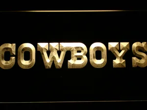 Dallas Cowboys Text LED Neon Sign