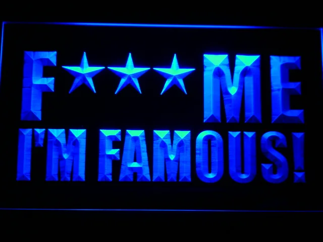 David Guetta F*** Me I'm Famous! LED Neon Sign