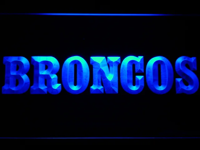 Denver Broncos 1968-1996 Logo LED Neon Sign - Legacy Edition
