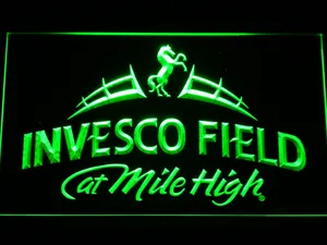 Denver Broncos Invesco Field LED Neon Sign - Legacy Edition
