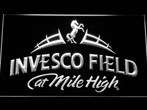 Denver Broncos Invesco Field LED Neon Sign - Legacy Edition