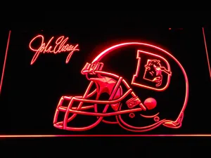 Denver Broncos John Elway Signature LED Neon Sign