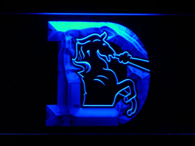 Denver Broncos LED Neon Sign - Legacy Edition