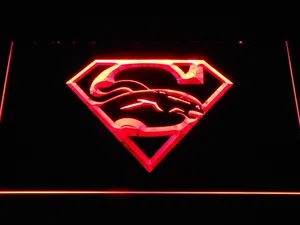 Denver Broncos Superman LED Neon Sign