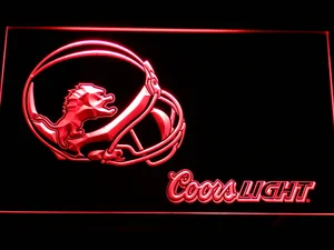 Detroit Lions Coors Light Helmet LED Neon Sign