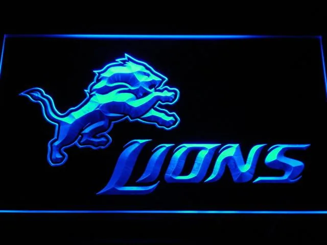 Detroit Lions LED Neon Sign