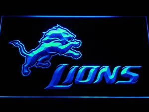 Detroit Lions LED Neon Sign