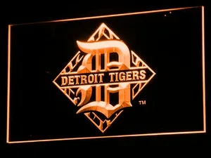 Detroit Tigers 4 LED Neon Sign - Legacy Edition