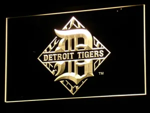 Detroit Tigers 4 LED Neon Sign - Legacy Edition