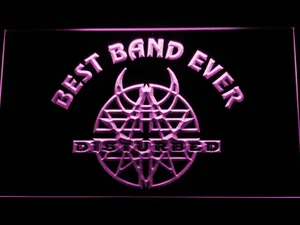 Disturbed Best Band Ever LED Neon Sign