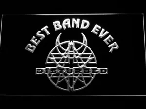 Disturbed Best Band Ever LED Neon Sign