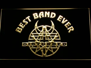 Disturbed Best Band Ever LED Neon Sign
