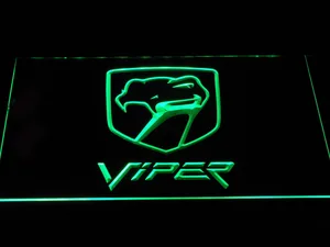 Dodge Viper Old Logo LED Neon Sign