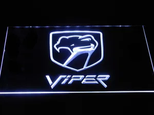 Dodge Viper Old Logo LED Neon Sign