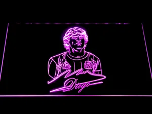 FC Barcelona Diego Maradona LED Neon Sign