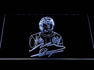 FC Barcelona Diego Maradona LED Neon Sign