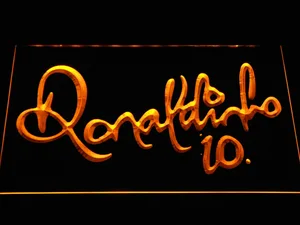 FC Barcelona Ronaldinho Signature LED Neon Sign