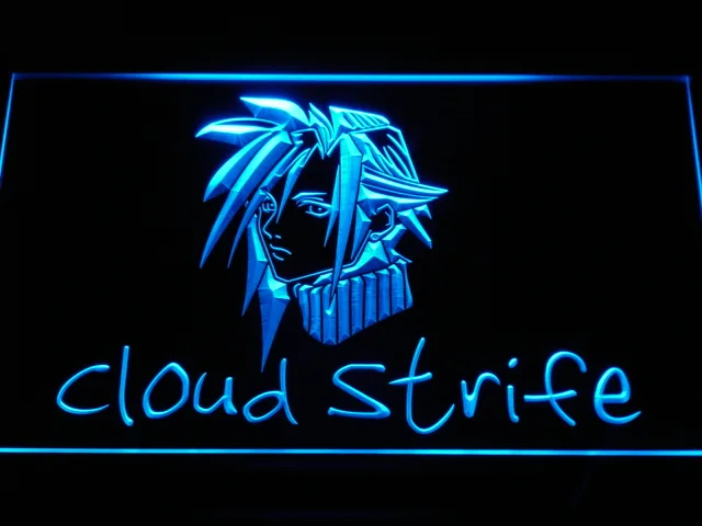 Final Fantasy Cloud Strife LED Neon Sign