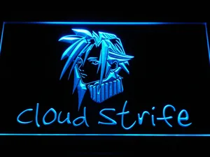 Final Fantasy Cloud Strife LED Neon Sign