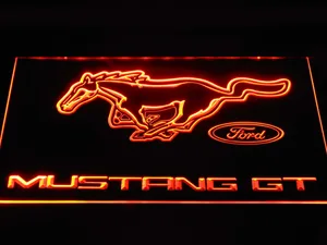Ford Mustang GT LED Neon Sign