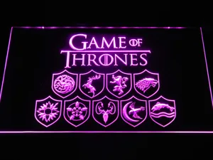 Game of Thrones Family Sigils LED Neon Sign