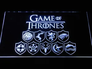 Game of Thrones Family Sigils LED Neon Sign