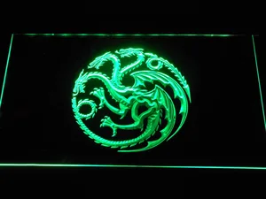 Game of Thrones Targaryen Three-Headed Dragon Sigil LED Neon Sign