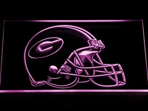 Georgia Bulldogs Helmet LED Neon Sign