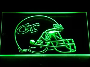 Georgia Tech Yellow Jackets Helmet LED Neon Sign