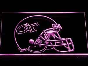 Georgia Tech Yellow Jackets Helmet LED Neon Sign