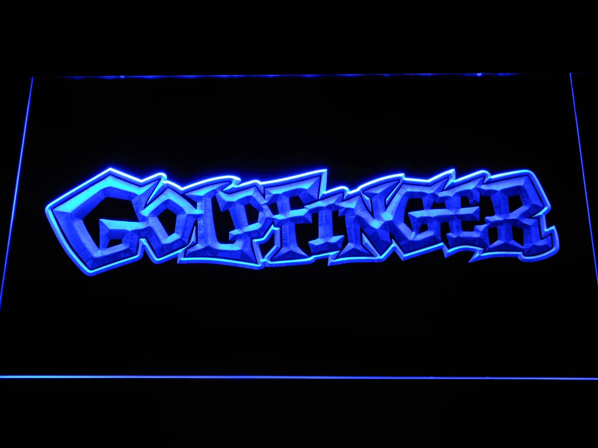 Goldfinger LED Neon Sign