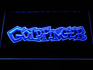 Goldfinger LED Neon Sign