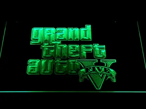 Grand Theft Auto Five LED Neon Sign