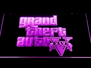 Grand Theft Auto Five LED Neon Sign