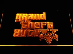 Grand Theft Auto Five LED Neon Sign