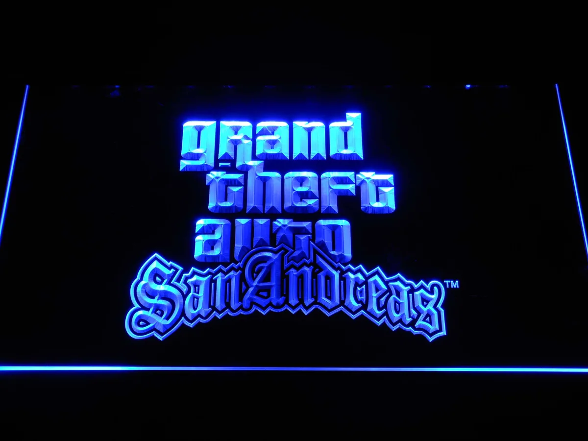 Grand Theft Auto San Andreas LED Neon Sign