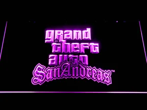 Grand Theft Auto San Andreas LED Neon Sign