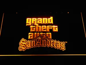 Grand Theft Auto San Andreas LED Neon Sign