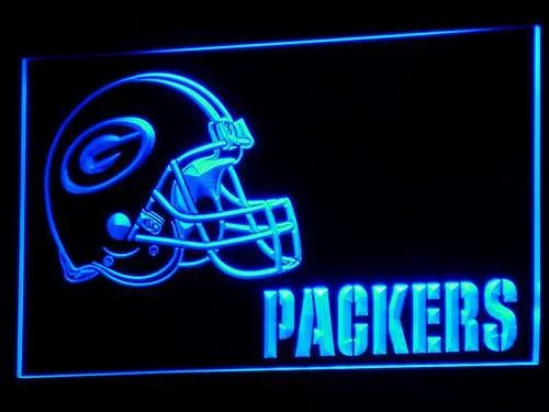 Green Bay Packers Helmet LED Neon Sign