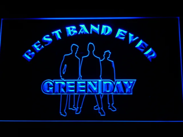 Green Day Silhouette Best Band Ever LED Neon Sign