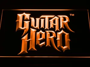 Guitar Hero LED Neon Sign