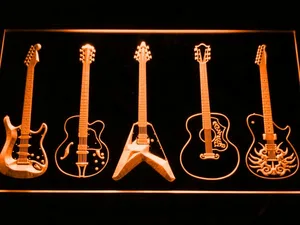 Guitar LED Neon Sign