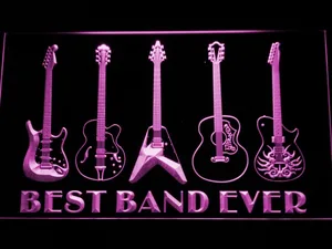 Guitars Best Band Ever LED Neon Sign