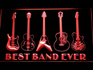 Guitars Best Band Ever LED Neon Sign