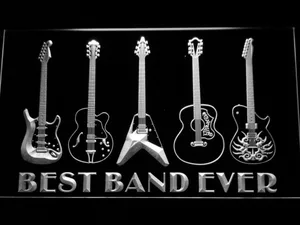 Guitars Best Band Ever LED Neon Sign