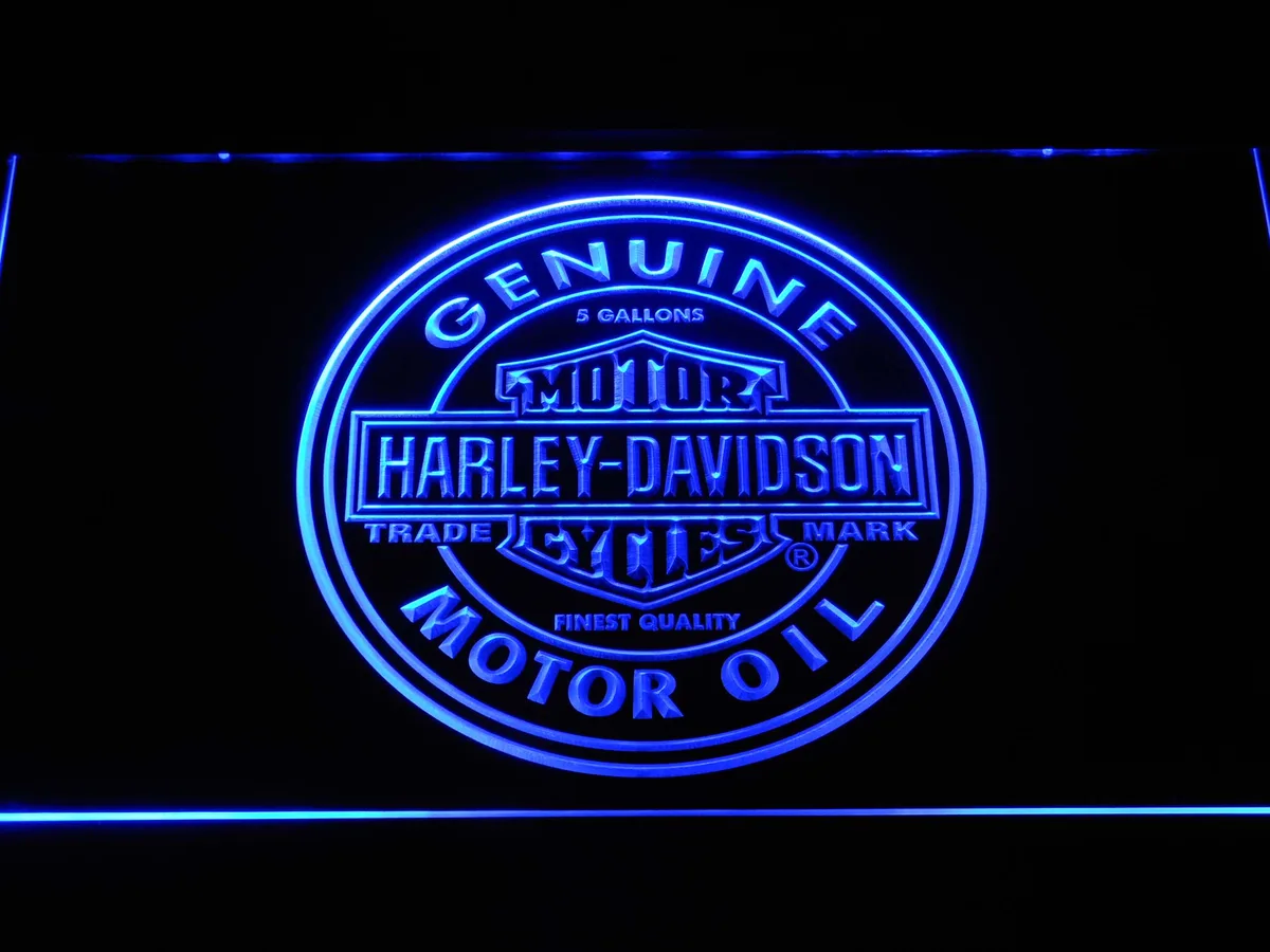 Harley Davidson Genuine Motor Oil LED Neon Sign